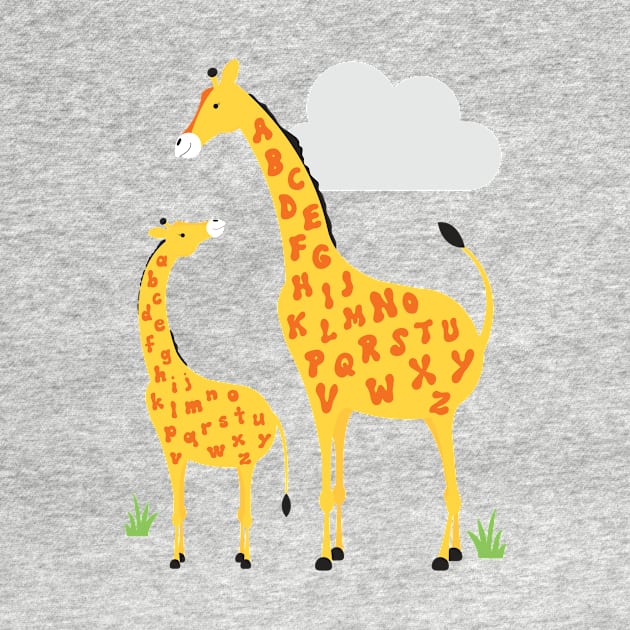 giraffe alphabet by creativemonsoon